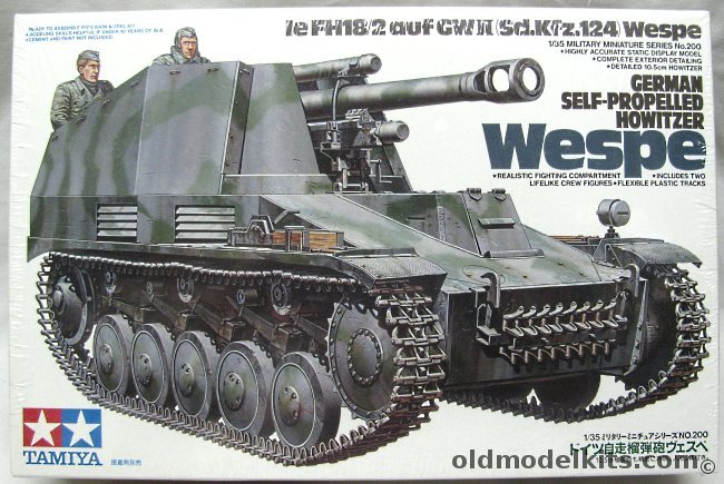 Tamiya 1/35 WESPE Sd.Kfz.124 - Self Propelled Howitzer, 35200 plastic model kit